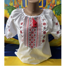 Новинка! Вишиванка для дівчат-підлітків. Тканина поплін, яскрава українська вишивка. Розміри: 152, 158, 164, 170. Упаковка 4 шт. Опт.