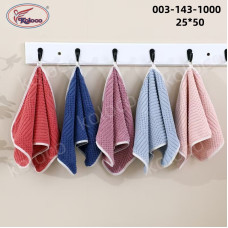 Рушники Koloco , розмір 25×50 см. М'які, приємні на дотик, з вишивкою. Підходять для обличчя, рук, кухні.