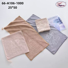 Рушники Koloco мікрофібра розмір 25×50 см. М'які, приємні на дотик, з вишивкою. Підходять для обличчя, рук, кухні.