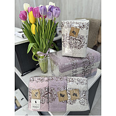 ОПТ! Набір махрових рушників 35х75 см (10 шт/пачка) — 100% бавовна