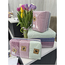 ОПТ! Набір махрових рушників 35х75 см (10 шт/пачка) — 100% бавовна