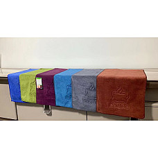 Рушники Koloco мікрофібра розмір 25×50 см. М'які, приємні на дотик, з вишивкою. Підходять для обличчя, рук, кухні.