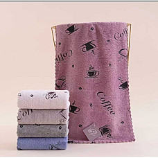 Рушники Koloco мікрофібра розмір 25×50 см. М'які, приємні на дотик, з вишивкою. Підходять для обличчя, рук, кухні.