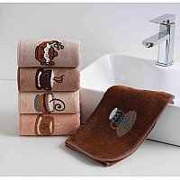 Рушники Koloco мікрофібра розмір 25×50 см. М'які, приємні на дотик, з вишивкою. Підходять для обличчя, рук, кухні.