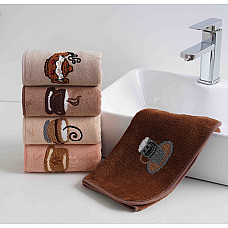 Рушники Koloco мікрофібра розмір 25×50 см. М'які, приємні на дотик, з вишивкою. Підходять для обличчя, рук, кухні.