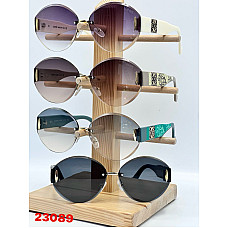 Сонцезахисні окуляри LOEWE 23089, безоправна модель, градієнтні лінзи, захист UV400, стильний декор дужок, опт