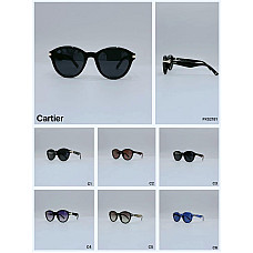 Сонцезахисні окуляри Cartier PXS2181, кругла оправа (Pantos), преміум ацетат, захист UV400, унісекс, елегантний дизайн, опт