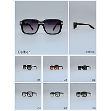 Сонцезахисні окуляри Cartier XS2184, класична квадратна оправа, градієнтні лінзи, захист UV400, преміум дизайн, унісекс, опт