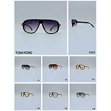 Сонцезахисні окуляри TOM FORD 2224, велика оправа (Oversize), градієнтні лінзи, захист UV400, фірмовий дизайн, унісекс, опт