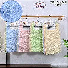 Серветки кухонні Koloco 30х30 см, мікрофібра, набір для прибирання та рук, квітковий принт, опт