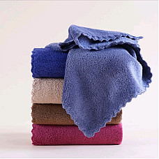 Серветки з мікрофібри, набір, розмір 25x25 см, мікс кольорів, м'яка текстура, універсальні, опт