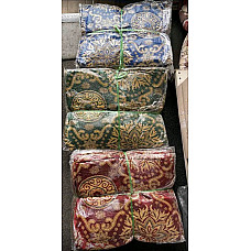 Покривало «Золото», півторачка, жаккард, візерунок мандала, мікс кольорів, двоспальне, опт