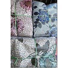 Покривало гобеленове, півторачка, квітковий принт, щільна тканина, мікс кольорів, опт