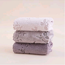 Рушники Koloco мікрофібра розмір 25×50 см. М'які, приємні на дотик, з вишивкою. Підходять для обличчя, рук, кухні.