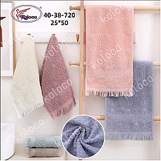 ОПТ! Рушник Махровий 25х50 см (20 шт/уп) — Купити оптом