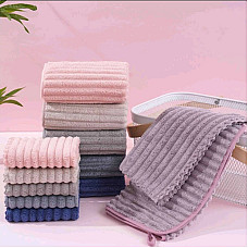 Рушники Koloco мікрофібра розмір 25×50 см. М'які, приємні на дотик, з вишивкою. Підходять для обличчя, рук, кухні.