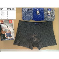 Труси чоловічі батал 5XL 6XL 7XL 8XL колір різний в ураковці 24 шт 