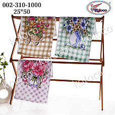 Рушники кухонні махрові Koloco 25*50 см, натуральна бавовна, набір 20 шт, квітковий принт, опт