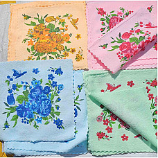 Серветки кухонні Koloco 30х30 см, мікрофібра, набір для прибирання та рук, квітковий принт, опт