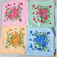 Рушники Koloco 50х100 см, мікрофібра, для обличчя, преміум м'якість, квітковий принт, опт