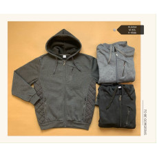 Чоловіча кофта з капюшоном. Розміри M–4XL. Комфортна, зручна, утеплена, з кишенями на блискавках. Упаковка 6 штук, кольори мікс.