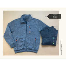 Чоловіча кофта на блискавці PL0243 без капюшона. Розміри M–4XL. Упаковка 6 штук, кольори в асортименті. Практична, тепла, м’яка, ідеально для повсякденного носіння.