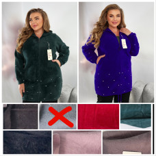 Жіноче пальто з альпаки зі стразами. Розмір універсальний 56–58. Довжина нижче коліна, капюшон, кишені. М’яке, тепле, кольори в асортименті.