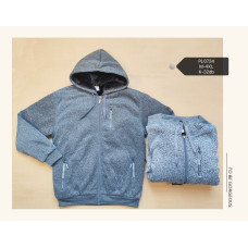 Чоловіча кофта PL0724 з капюшоном і хутром. Розміри M–4XL. Упаковка 6 штук, кольори в асортименті. М’яка, зручна, для холодної пори року.