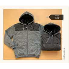 Чоловіча кофта PL0768 з капюшоном і хутром. Розміри M–4XL. Упаковка 6 штук, кольори в асортименті. Тепла, комфортна, для холодного сезону.