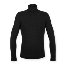 Чоловіча водолазка з відворотом (гольф/термокофта). Тканина: рібана на флісі. Колір: чорний. Розміри: S–XXXL. Тепла, еластична, приємна до тіла.