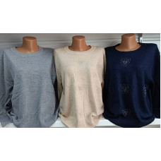 Свитерок з камінцями, Китай (фабричний). Один універсальний розмір 48–52. Красиво сідає, приємний на дотик.