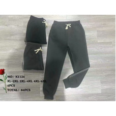 Жіночі утеплені штани K1126. Батальні розміри: XL–6XL. Мікс кольорів. М'які, теплі, з флісом. Упаковка: 12 шт.