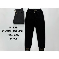 Жіночі утеплені штани. Модель K1125. Батальні розміри: XL–6XL. Теплі, зручні, на флісі. Ідеальні для зими та міжсезоння.