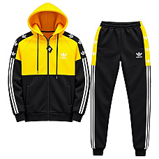 Костюм спортивний підлітковий/юніор теплий на флісі «Adidas» (3-нитка пеньє) Туреччина Розміри 42-50 / 11-16 років (5 шт/уп)