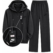 Костюм спортивний чоловічий теплий на флісі «Nike» Батал Розміри 56-64 (5 шт/уп)