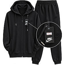 Костюм спортивний чоловічий теплий на флісі «Nike» Батал Розміри 56-64 (5 шт/уп)