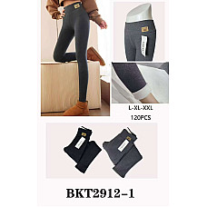 Лосини жіночі утеплені на флісі висока посадка «BKT2912-1» Розміри L-XL-XXL (5 шт/уп)