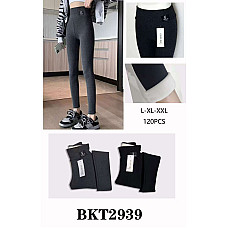 Лосини жіночі утеплені на флісі висока посадка «BKT2939» Розміри L-XL-XXL (5 шт/уп)