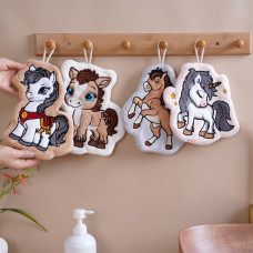 ОПТ: Рушники Дитячі "Рік Коня" 0312-900. Мікрофібра. 12 шт/уп.