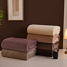 ОПТ: Плед Мікрофібра "Колоски" 200х230 см. Євро розмір. Купити.