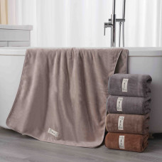 ОПТ: Рушник Сауна Мікрофібра 80x160 см. Уп. 5 шт. Колір Мікс.