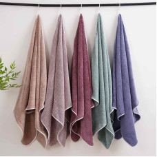 ОПТ: Рушник Сауна Мікрофібра 80x160 см. Уп. 5 шт. Колір Мікс.