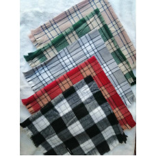 Жіночий теплий платок Кашемір Клітинка 80х80 см Купити оптом в Україні. Замовити з доставкою Opt7km