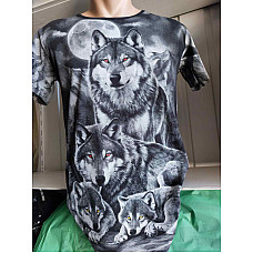 Чоловіча бавовняна футболка PARADISE з принтом «Вовки», розміри M-XXL, від 1 упаковки (4 шт.)
