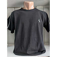 Чоловіча футболка ELVIS з контрастними смужками на плечах, турецький трикотаж, розміри M-3XL, від 1 упаковки (5 шт.)