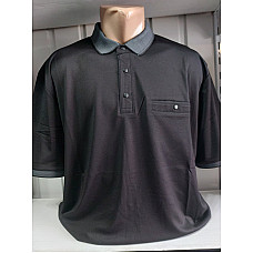 Чоловіча футболка-сорочка T-RING батал, комір-стійка на ґудзиках, розміри 4XL-7XL, від 1 упаковки (4 шт.)