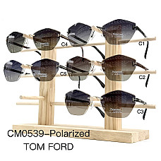 Жіночі сонцезахисні окуляри CM0539 у стилі TOM FORD, безоправні окуляри з поляризацією, UV400, опт 5 шт.