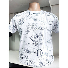 Чоловіча футболка VIPSTAR з літерним принтом, турецький трикотаж, розміри S-XXL, від 1 упаковки (5 шт.)