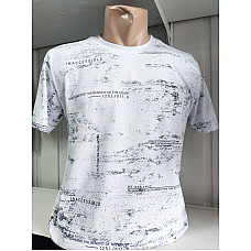 Чоловіча футболка VIPSTAR з літерним принтом, турецький трикотаж, розміри S-XXL, від 1 упаковки (5 шт.)