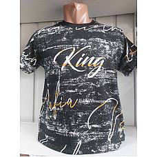 Чоловіча футболка VIPSTAR з літерним принтом, турецький трикотаж, розміри S-XXL, від 1 упаковки (5 шт.)